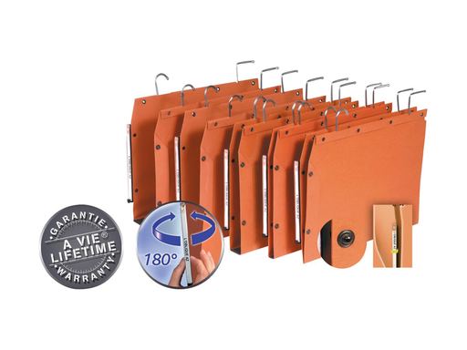 [TIM-TUB584] Hangmap Elba T.U.B metalen haken kast 350mm V-bodem oranje