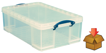 [TIM-UB50CCB] Opbergdoos Really Useful Box 50l apart verpakt transparant