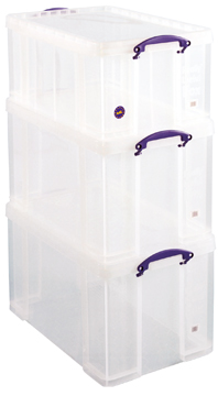 [TIM-UBP8464] Opbergdoos Really Useful Box actiepak 2x84l en 1x64l transparant