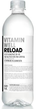 [TIM-VMA1050] Vitaminewater Vitamin Well Lemon & Lime fles 0,5l (12)