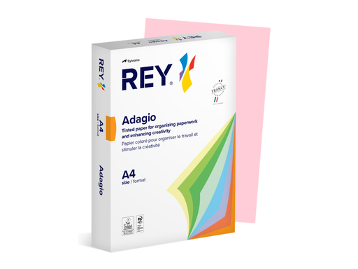 [PAP-ADA48007] Adagio DIN A4 80gr roze (500) - 70% PEFC Certified