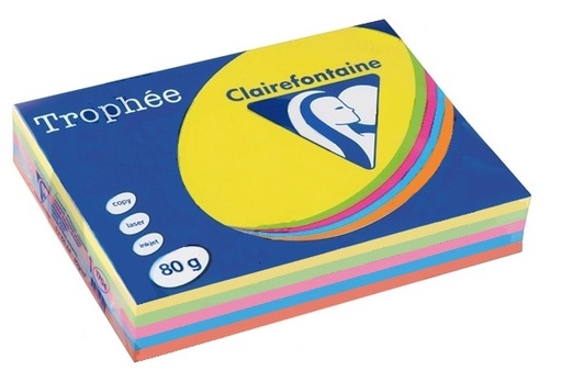 [PAP-1708] Clairefontaine DIN A3 80gr assorti intens (500) - FSC Mix credit