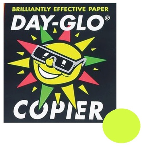 [PAP-FL102710] Day-glo DIN A4 100gr fluo geel (250)
