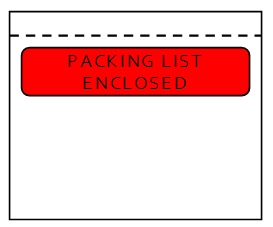 [ENV-12501001] Packing list 160x110mm "packinglist enclosed" (1000)